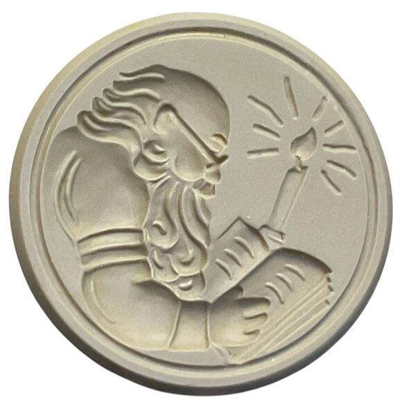 Vintage 1998 Brown Bag Cookie Art Cookie Stamp Checking It Twice #44 Retired - Picture 6 of 6